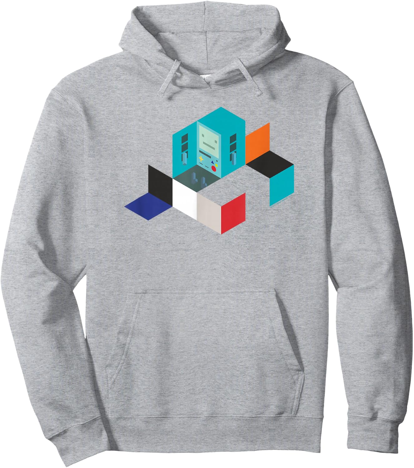 Adventure Time BMO Blocks Hoodie - Hoodie | Ash