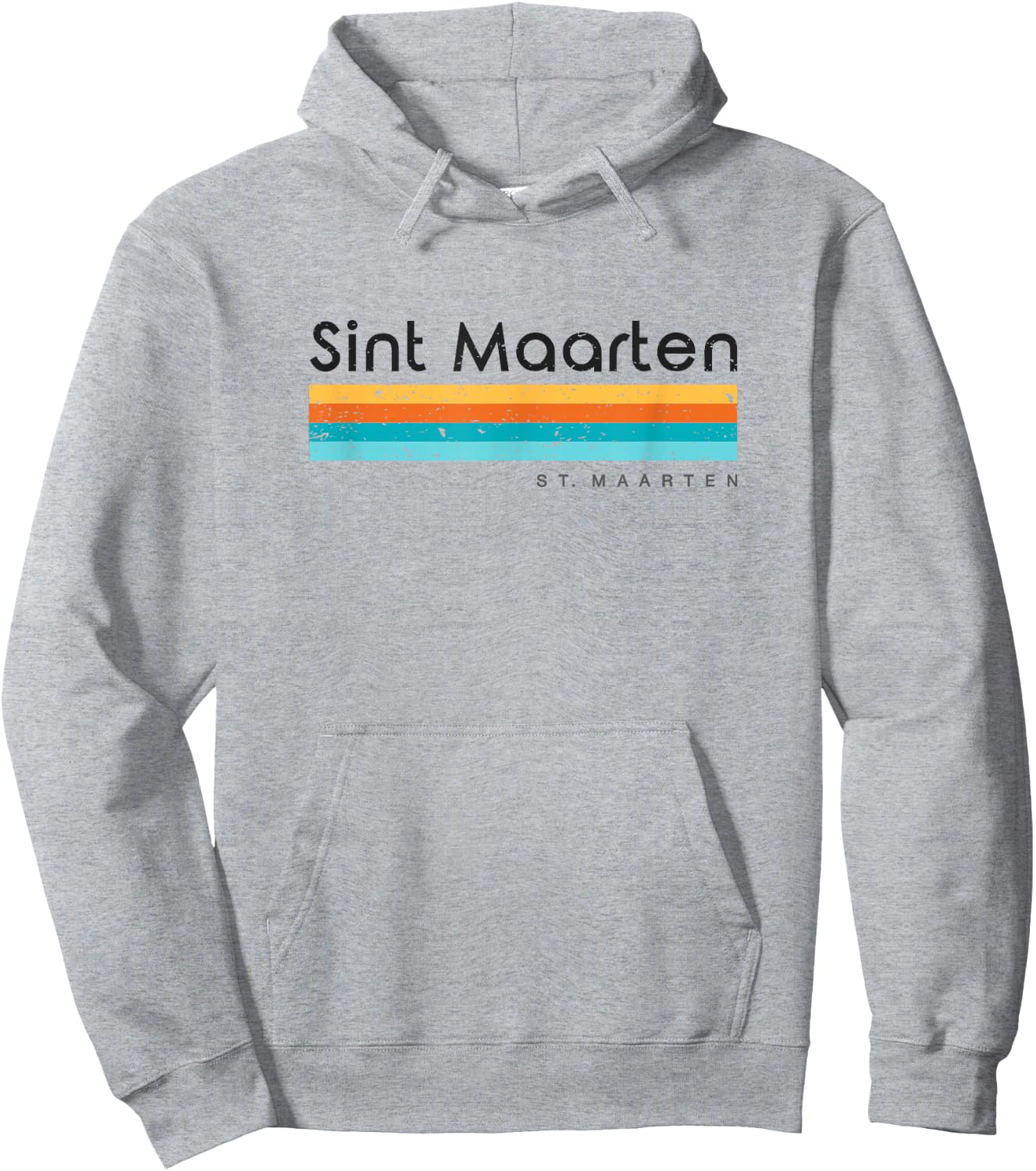 Vintage Sint Maarten Retro Design Hoodie - Hoodie | Ash