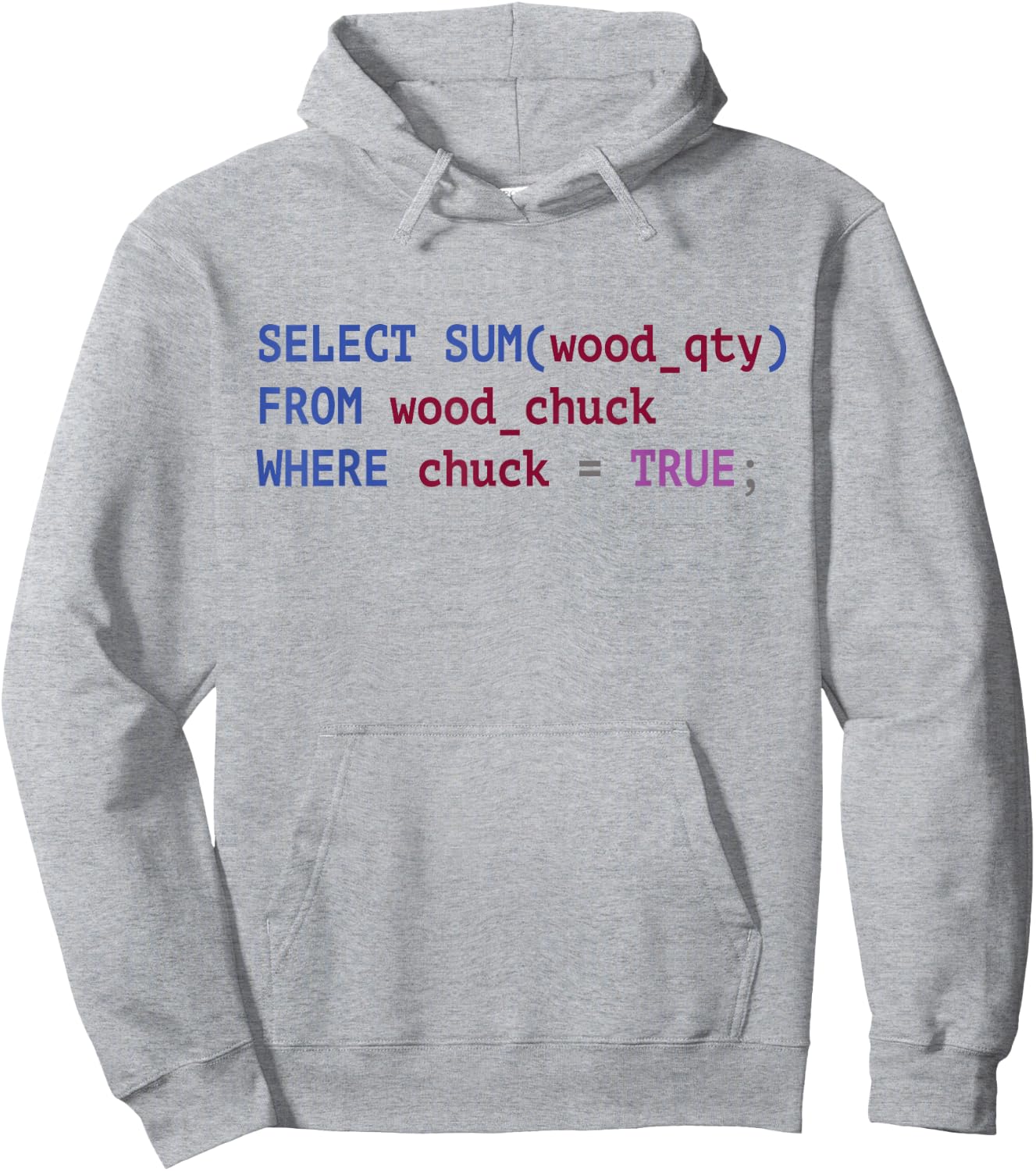Funny SQL Coder Shirt Programmer Programming Hoodie - Hoodie | Ash