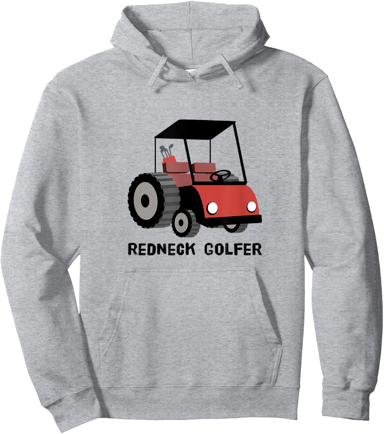 Redneck Golf Cart | Funny Golf, Golfing, Golfer Hoodie - Hoodie | Ash