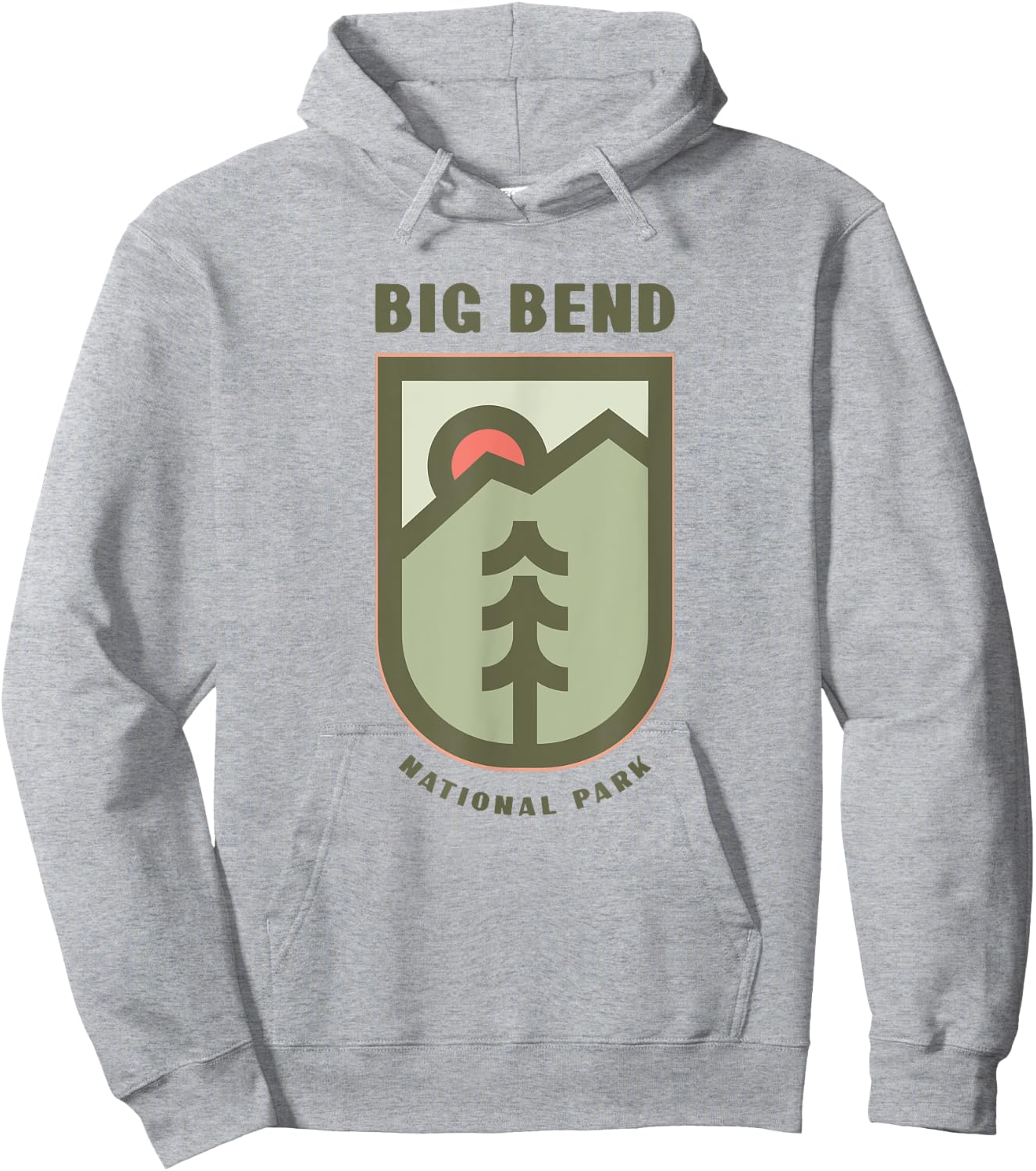 Family Vacation Design - Big Bend National Park Hoodie - Hoodie | Ash