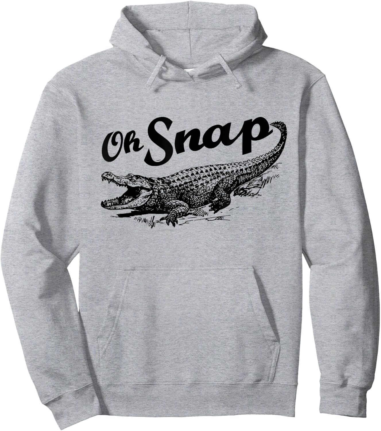Funny Alligator Crocodile Gator - Oh Snap Hoodie - Hoodie | Ash