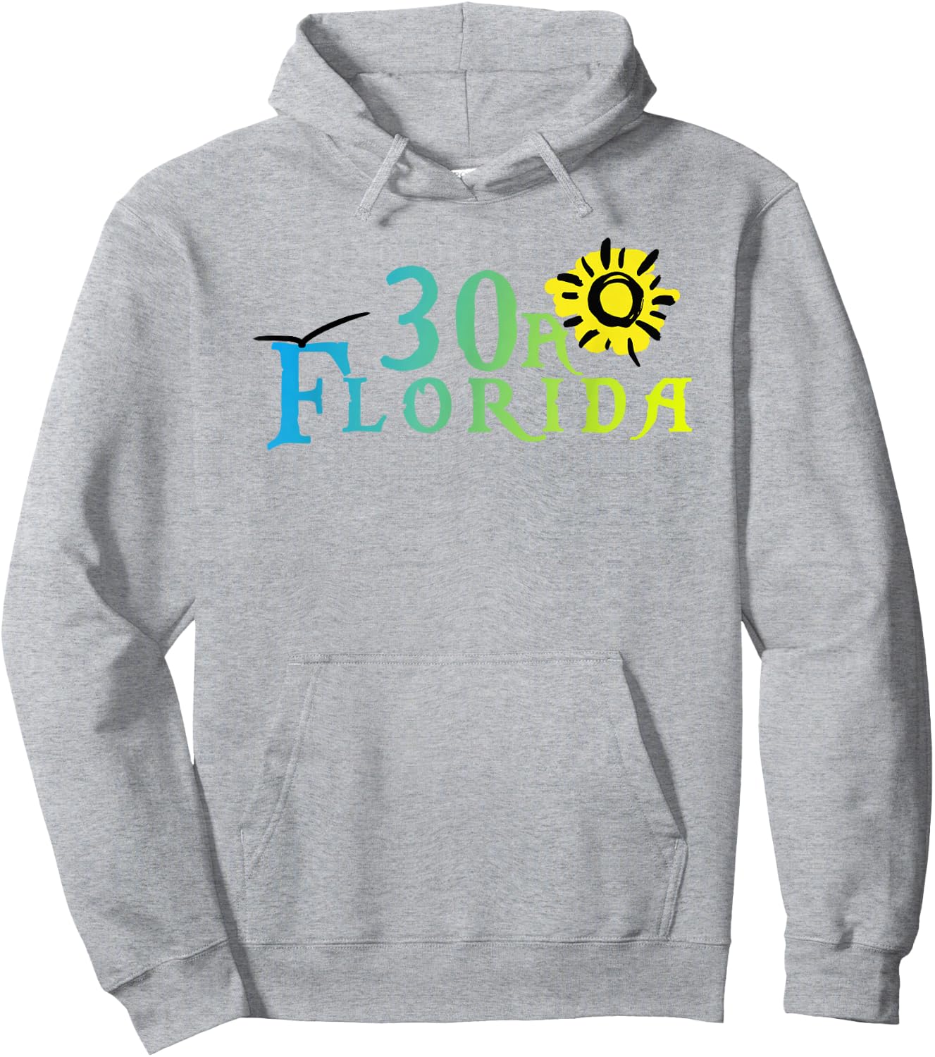 Florida State Road 30a Vacation Shirt Hoodie - Hoodie | Ash