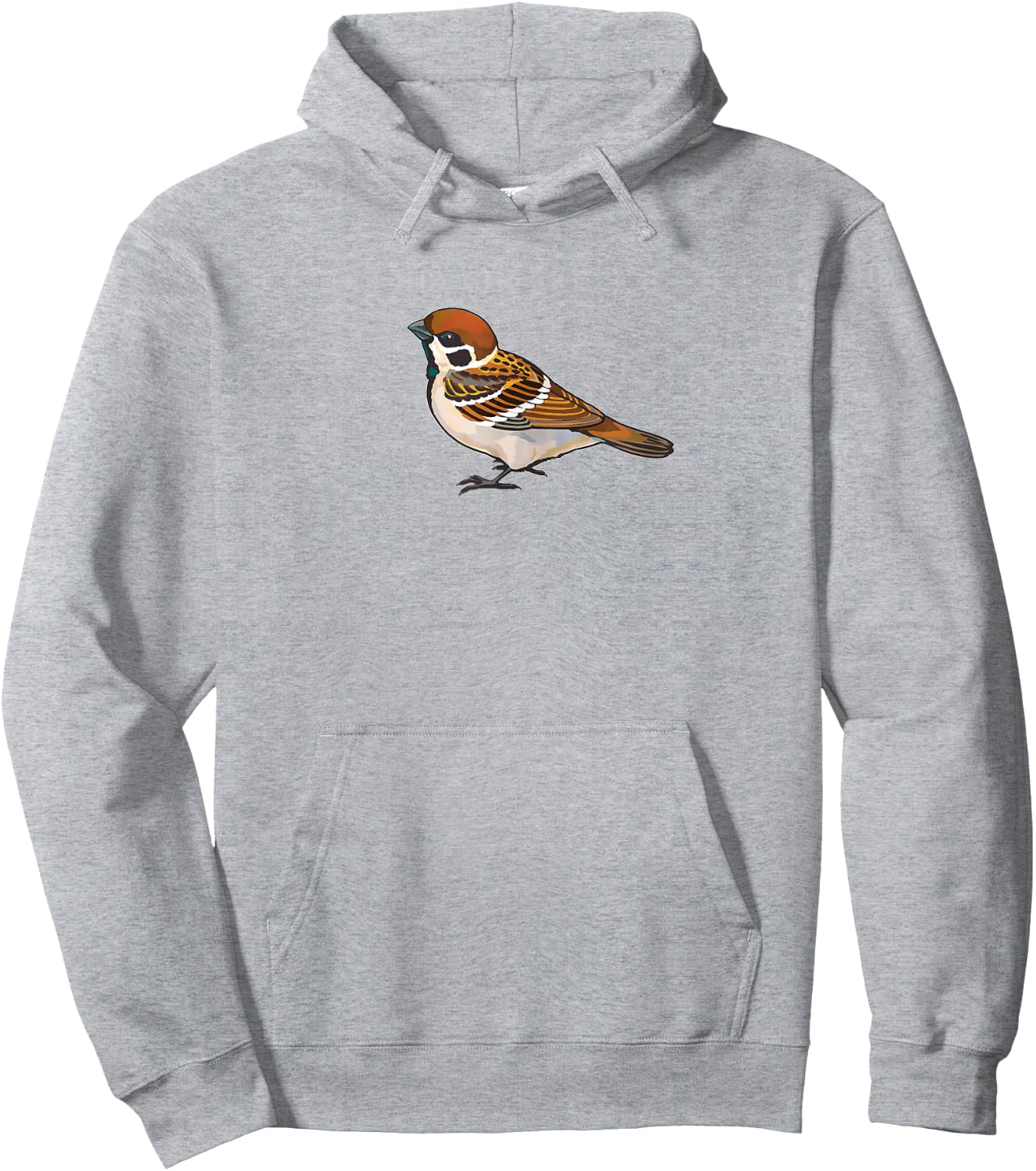 House Sparrow Bird T Shirt Art Style Hoodie - Hoodie | Ash