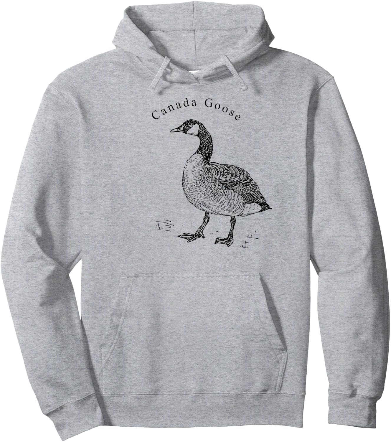 Canada Goose Standing Waterfowl Lover Hoodie - Hoodie | Ash