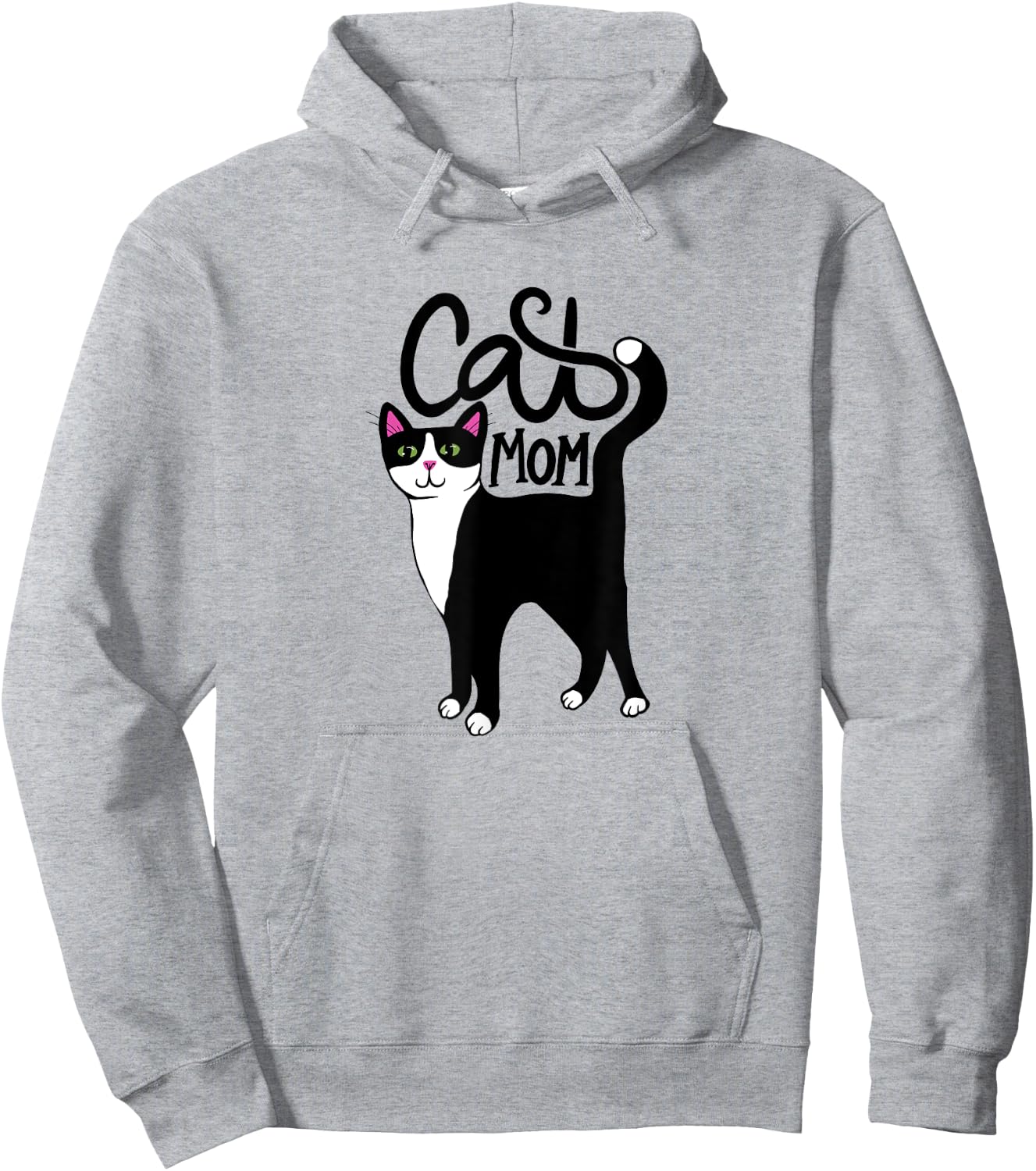Tuxedo Cat Mom Cute Hoodie - Hoodie | Ash