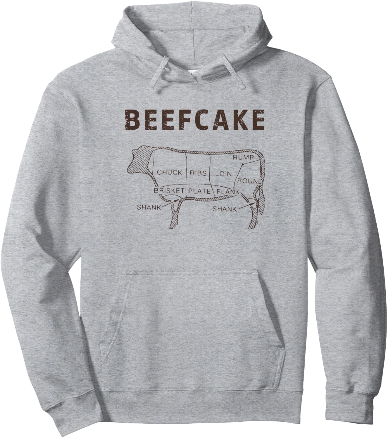 BEEFCAKE Butcher Beef Cake Chef Hoodie - Hoodie | Ash