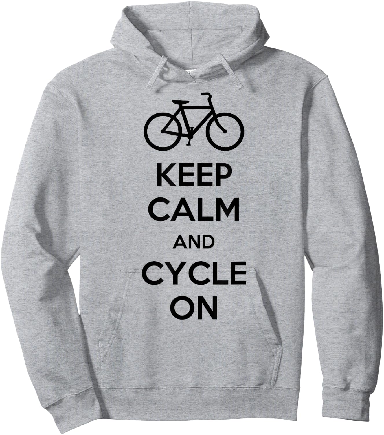 Keep Calm And Cycle On Hoodie - Hoodie | Ash