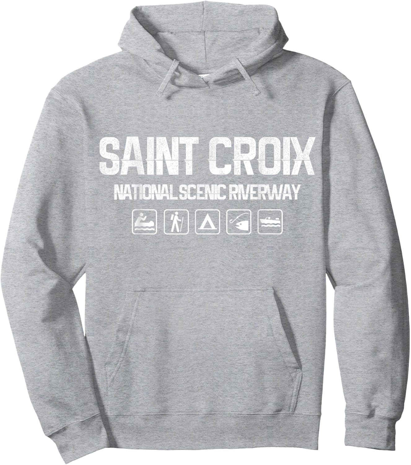 Saint Croix River, Wisconsin/Minnesota Outdoor Hoodie - Hoodie | Ash