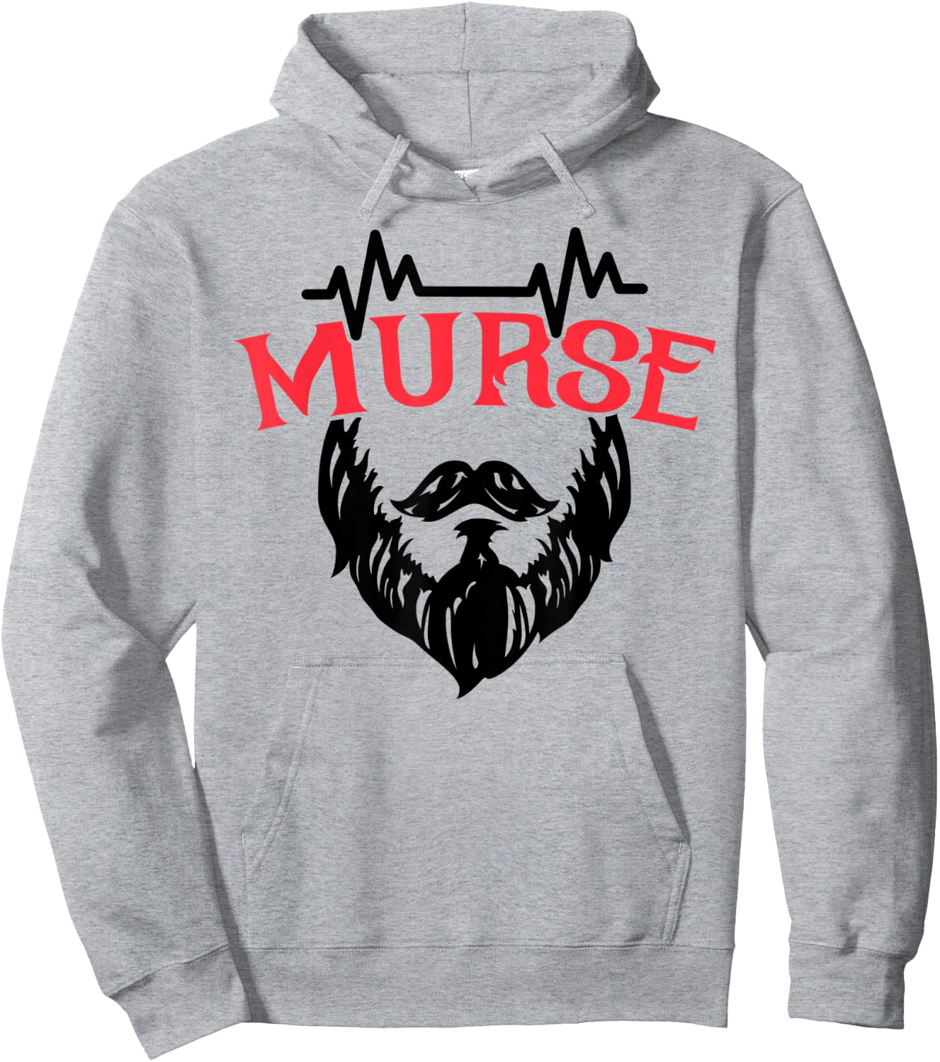 Male Nurse NP Funny Murse Nursing Gifts Hoodie - Hoodie | Ash