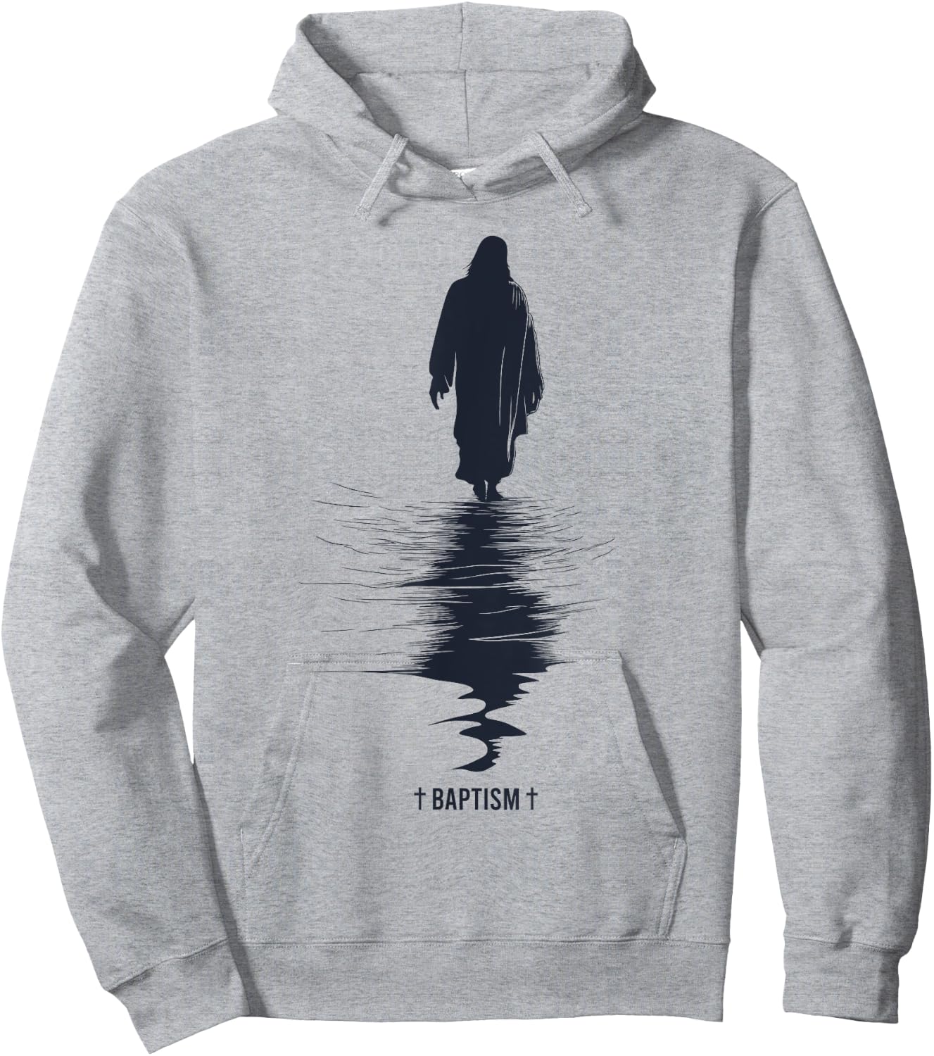 Jesus baptism Hoodie - Hoodie | Ash