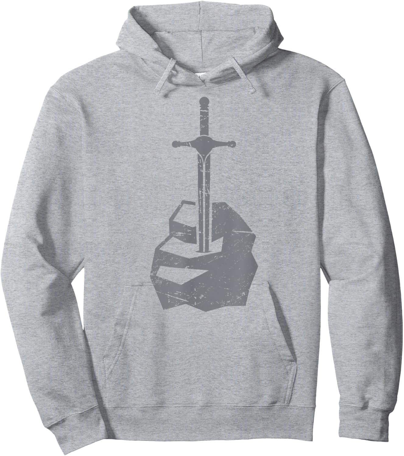 Medieval Literature King Arthur | Sword Hoodie - Hoodie | Ash