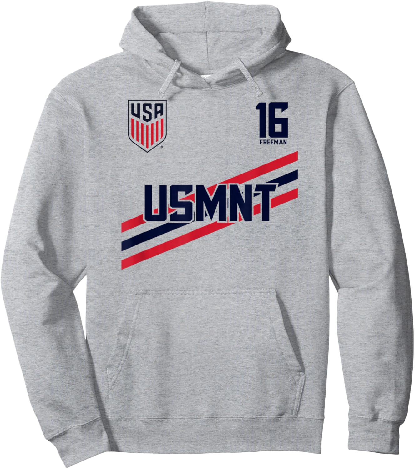 Alex Freeman 16 White USMNT Officially Licensed Hoodie - Hoodie | Ash