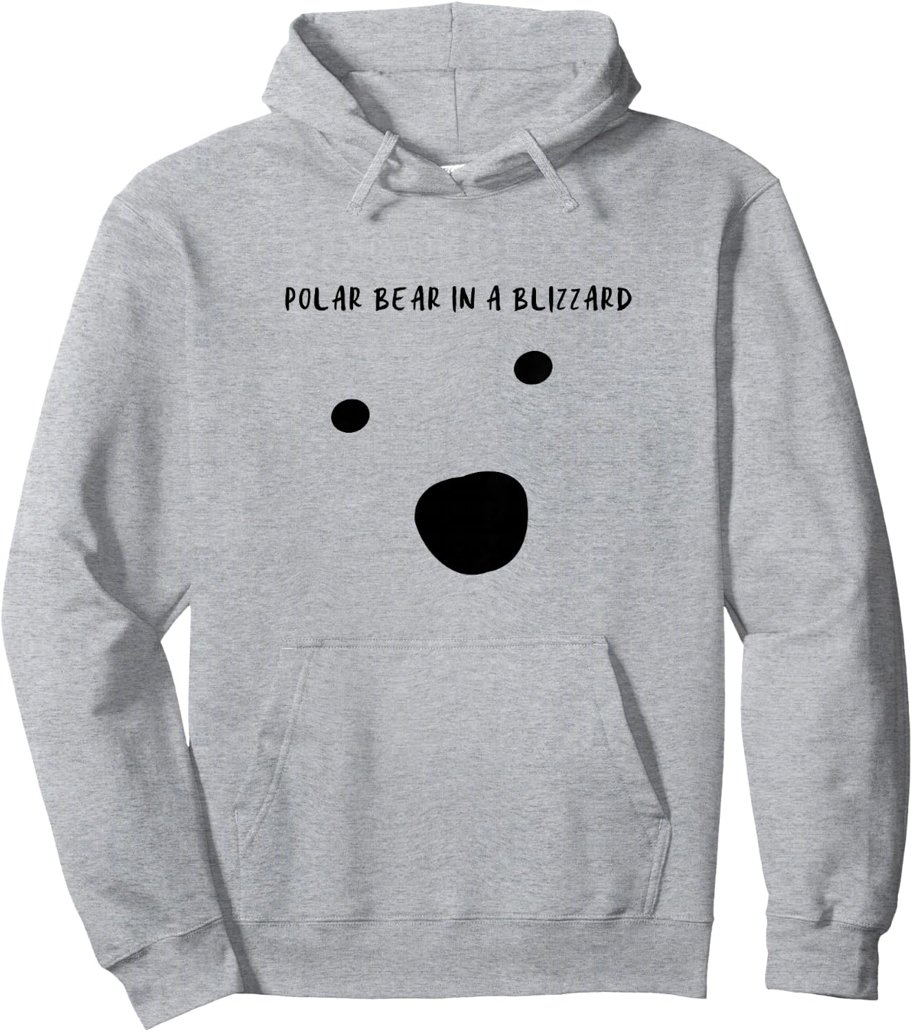 Polar Bear in a Blizzard Hoodie - Hoodie | Ash