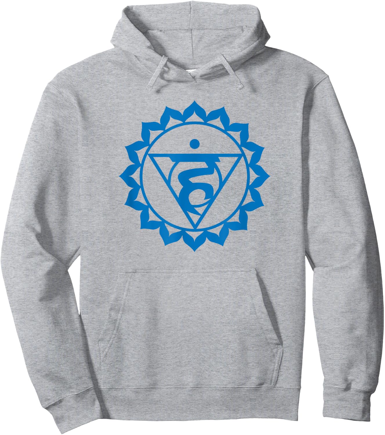 Chakra Sacred's Funny Geometry . Yoga Throat Hoodie - Hoodie | Ash
