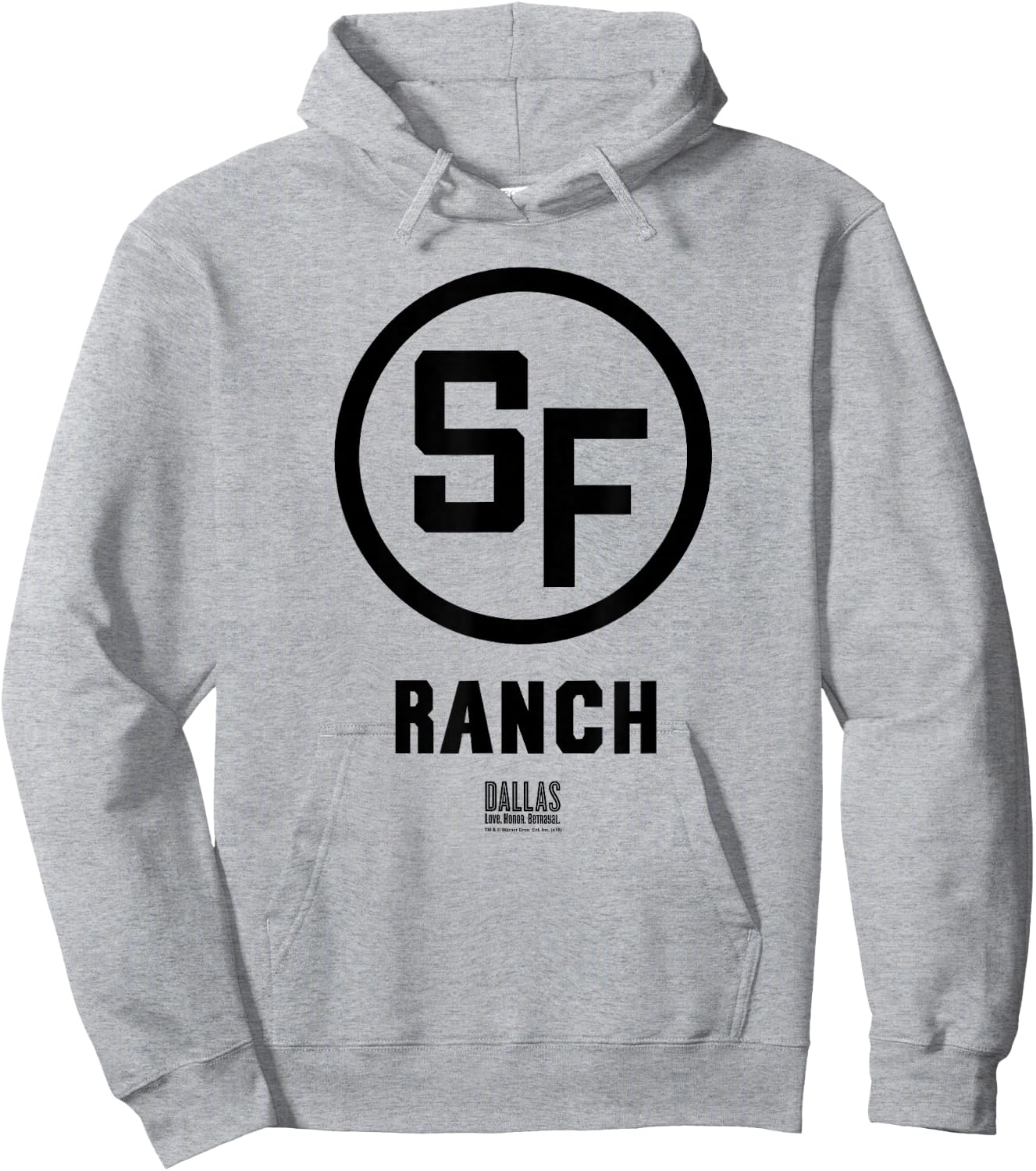 Dallas TV Series Southfork Ranch Gray Hoodie - Hoodie | Ash