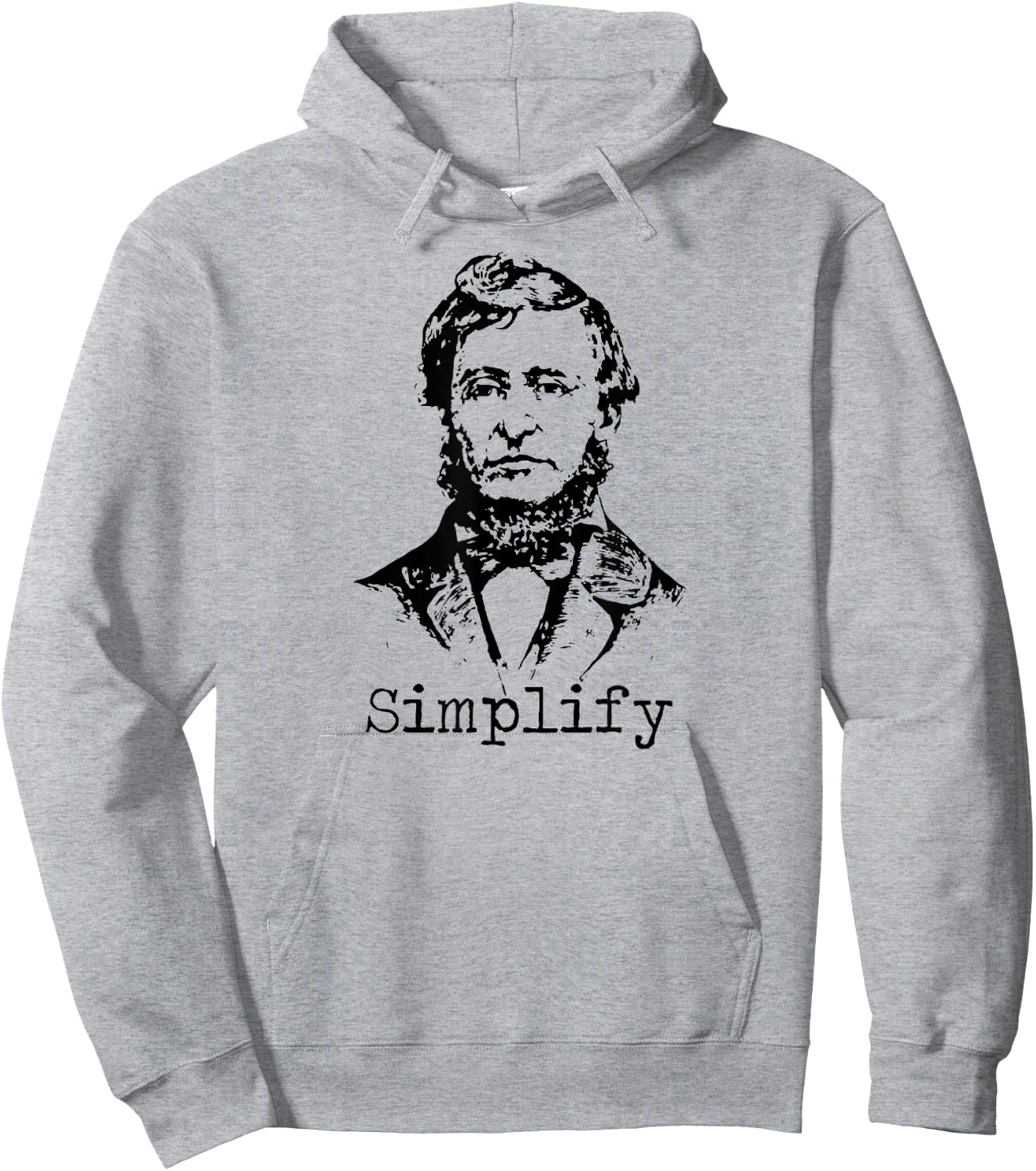 Thoreau T Shirt - Simplify Hoodie - Hoodie | Ash