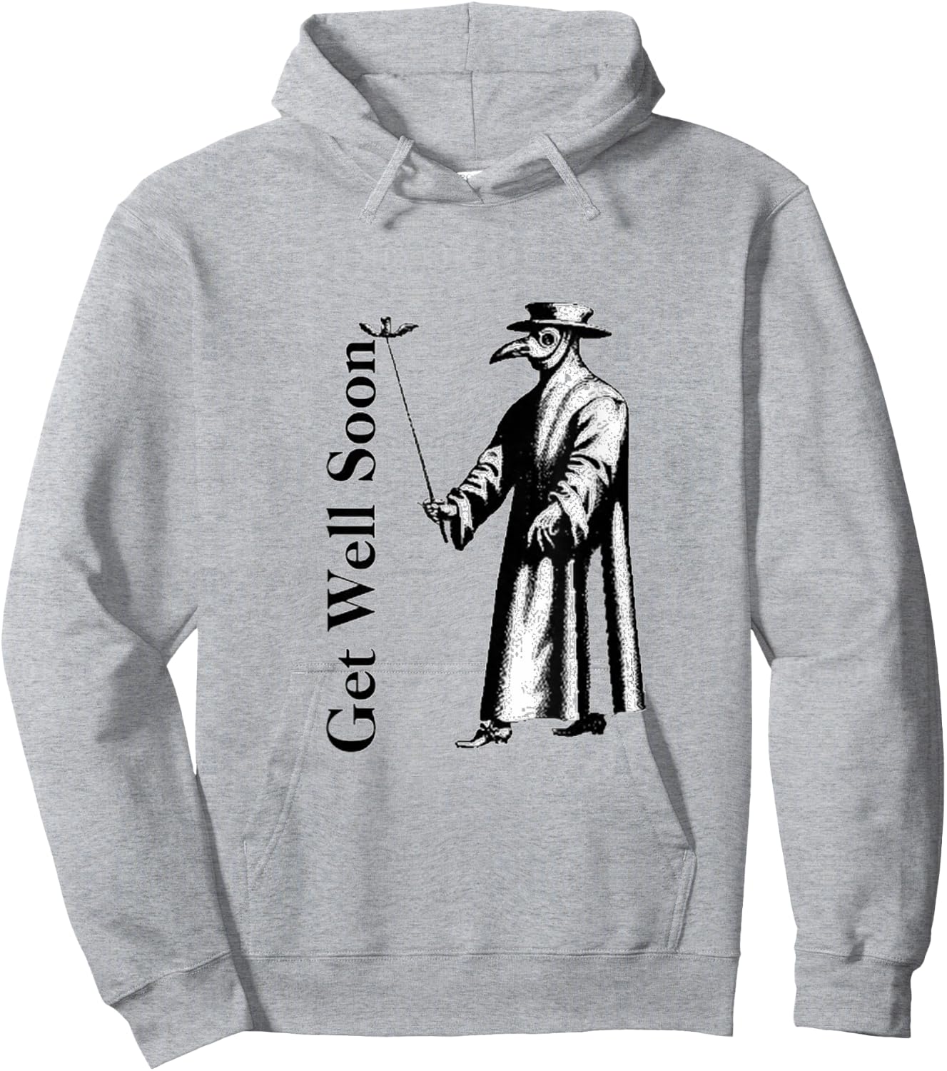Get Well Soon Plague Doctor Hoodie - Hoodie | Ash