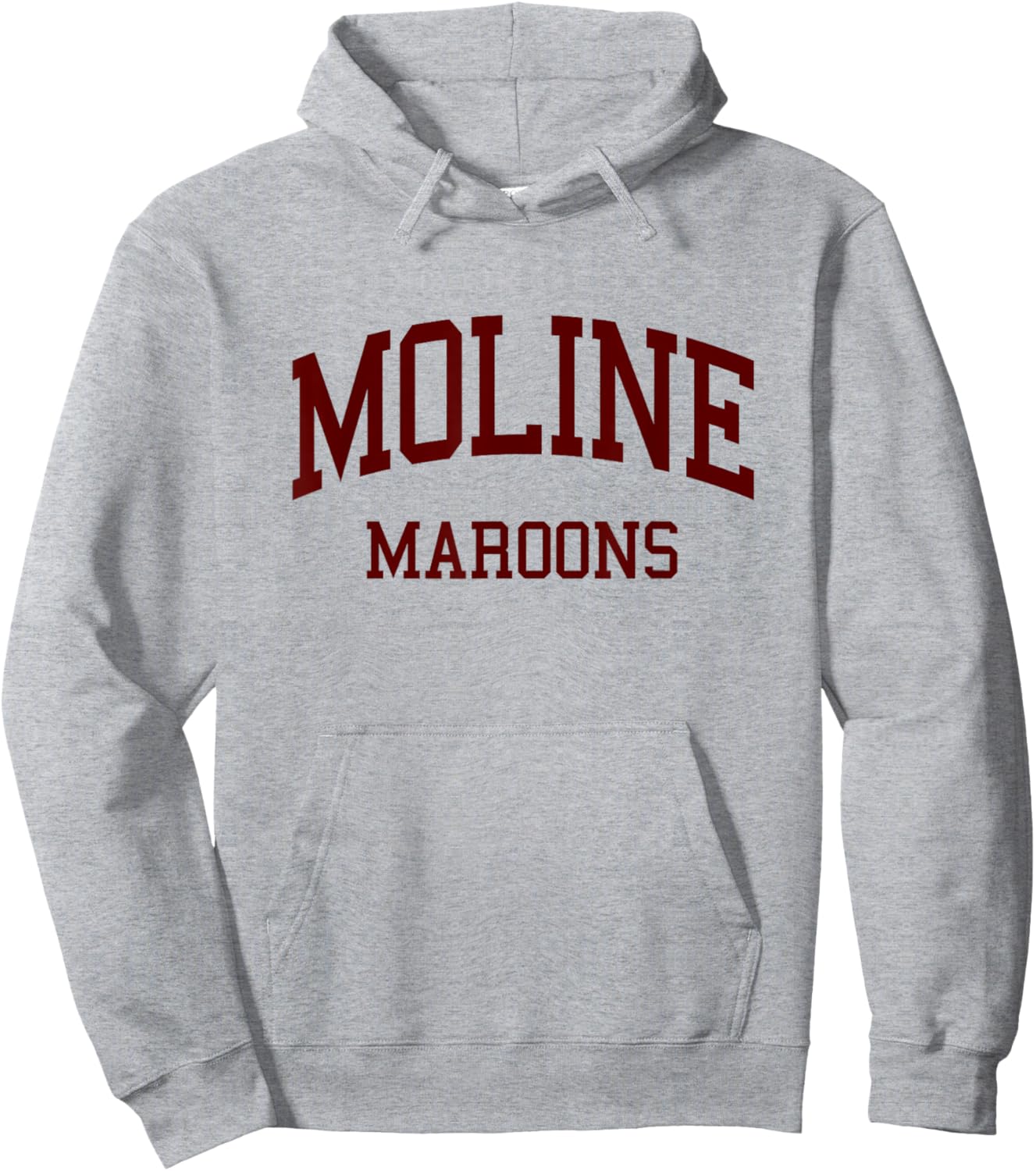 Moline High School HS Moline IL Retro Hoodie - Hoodie | Ash