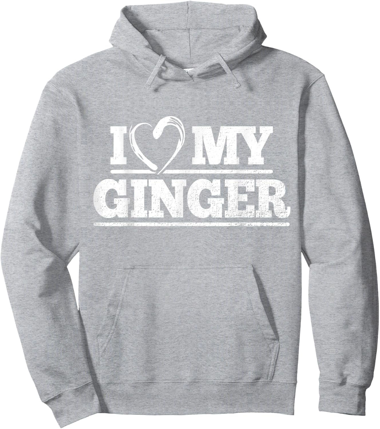 Funny I love my Ginger Red Hair Nerd Couple Hoodie - Hoodie | Ash