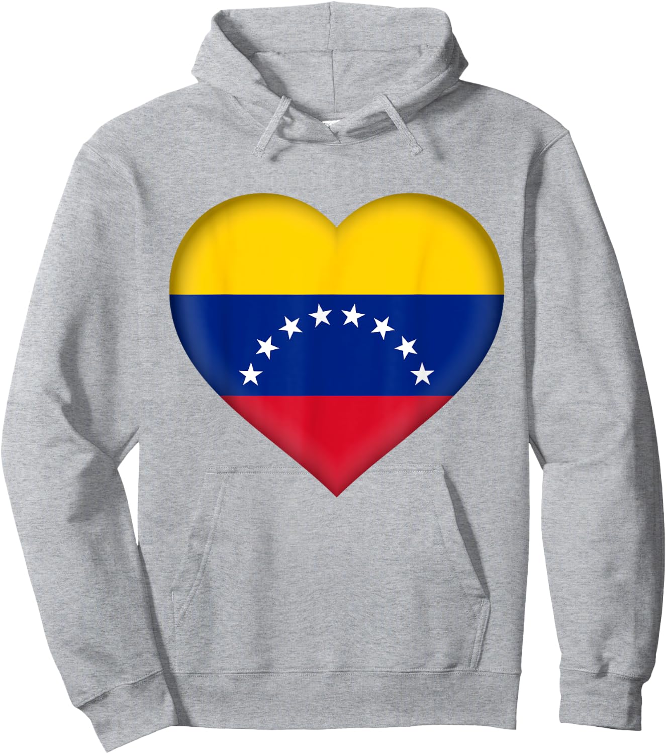 I Love Venezuela | Venezuelan Flag Heart Outfit Hoodie - Hoodie | Ash