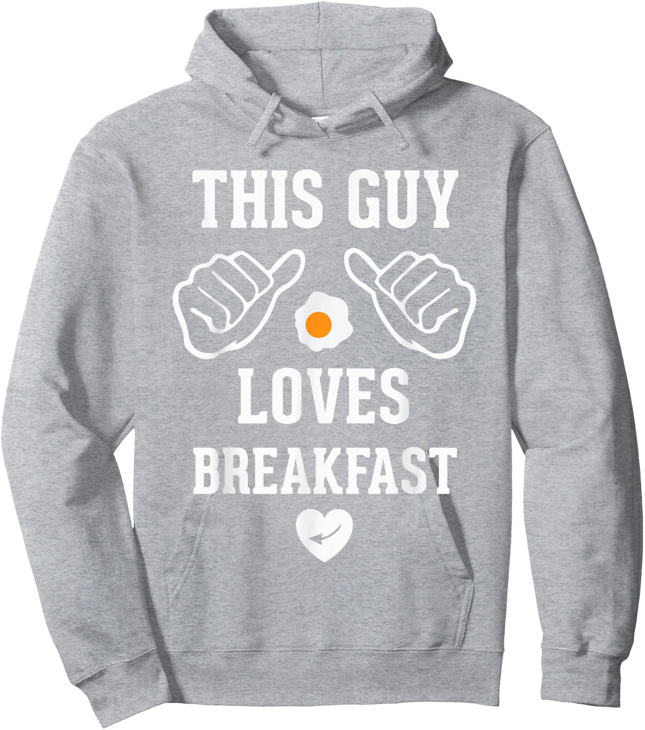 I Love Breakfast Hoodie - Hoodie | Ash