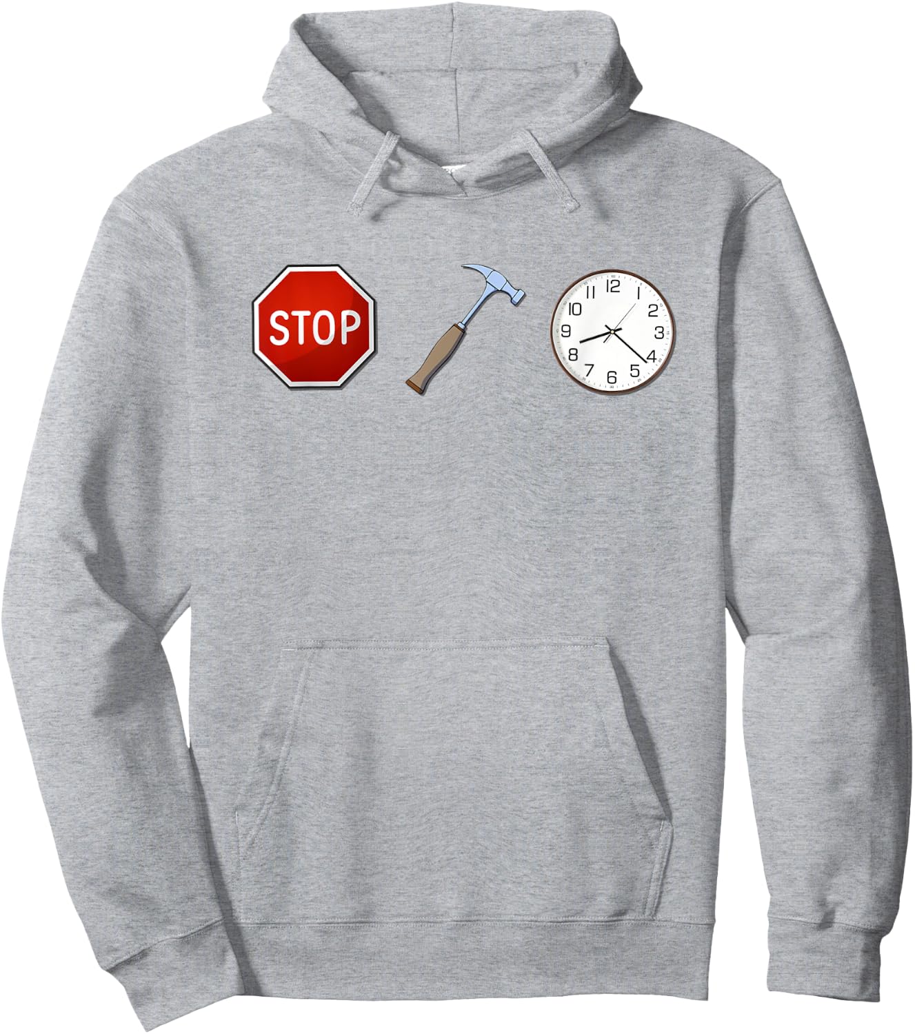 Stop Hammer Time - Funny Hoodie - Hoodie | Ash