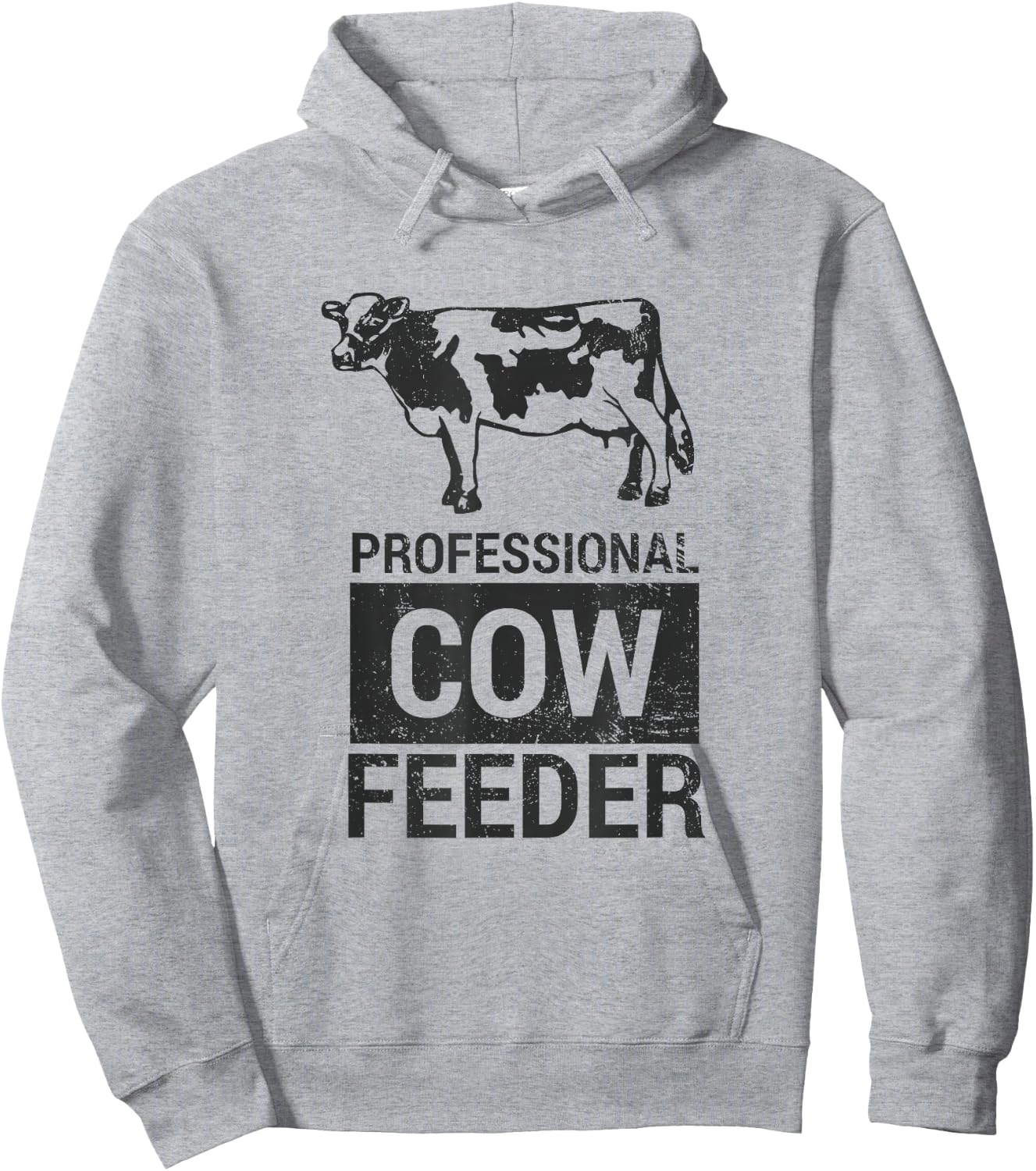 Pro Cow Feeder Dairy & Beef Vintage Gift Shirt Hoodie - Hoodie | Ash