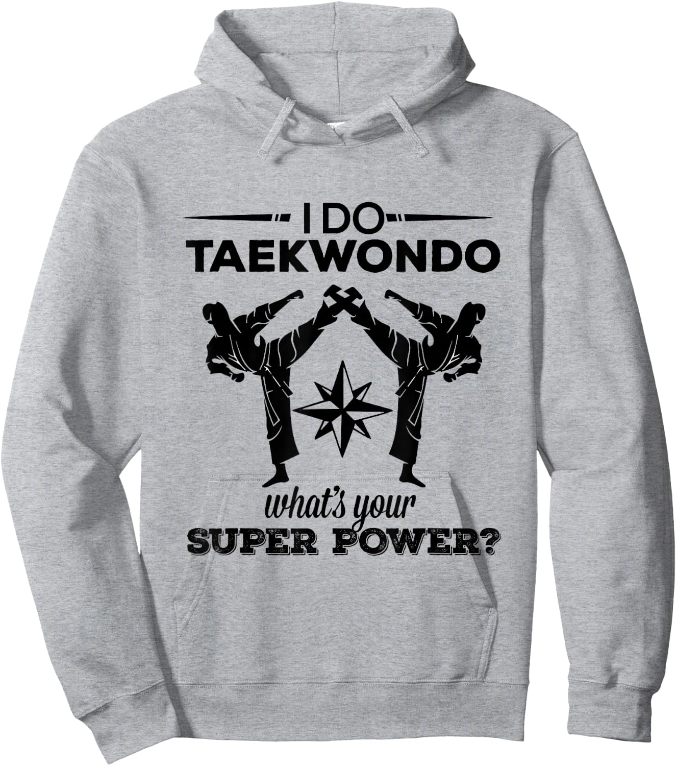 Tae Kwon Do : Taekwondo Kicking Super Power Hoodie - Hoodie | Ash