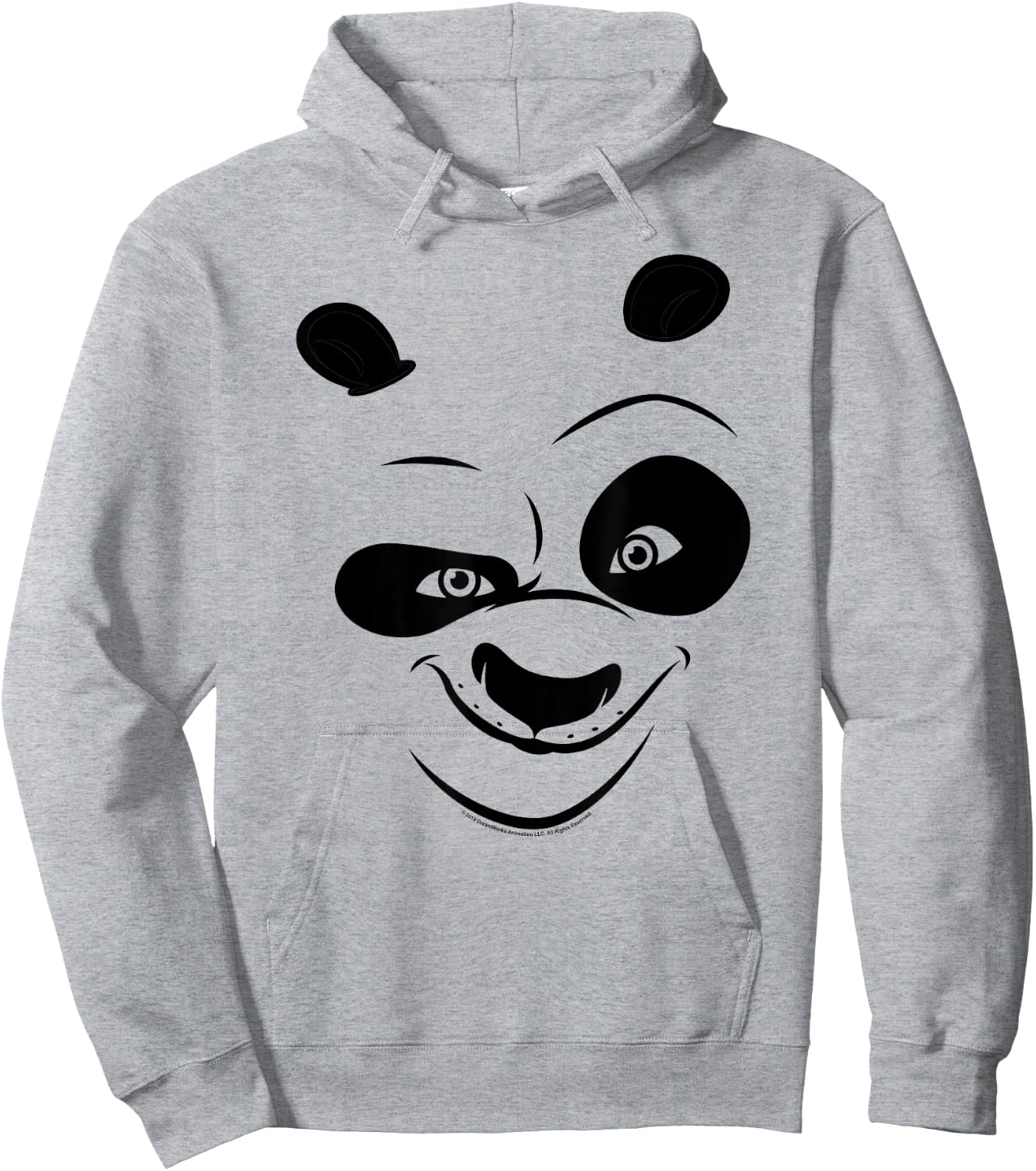 Kung Fu Panda Po Big Face Costume Hoodie - Hoodie | Ash