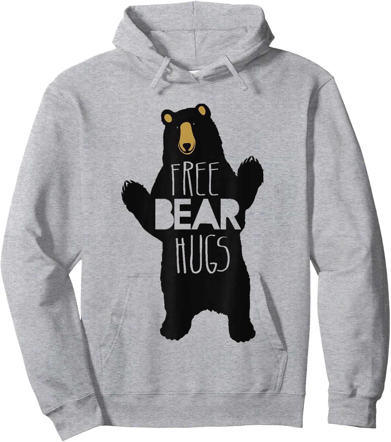 Free Bear Hugs Funny Bear Humor Hoodie - Hoodie | Ash