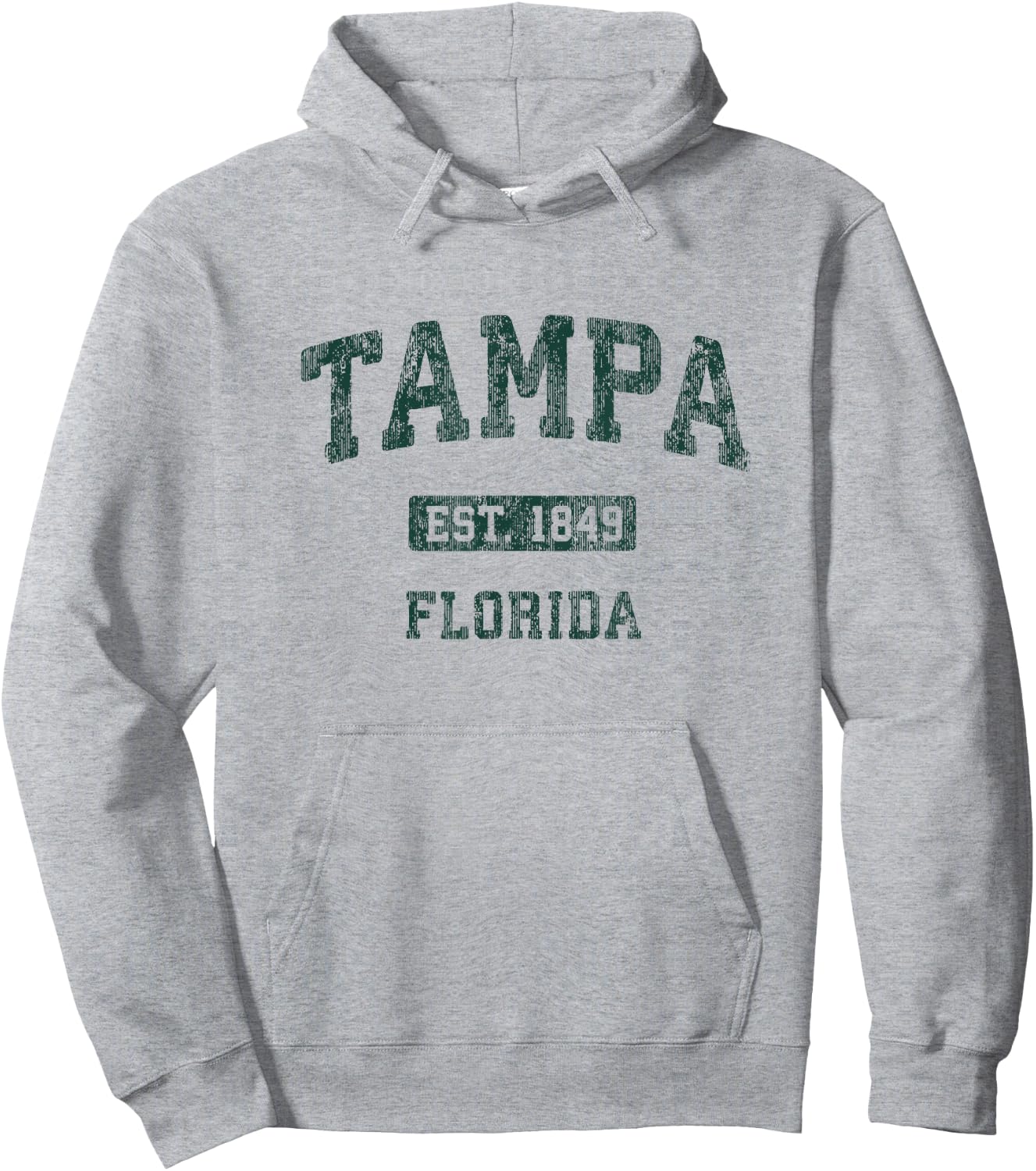 Tampa Florida FL Vintage Athletic Sports Design Hoodie - Hoodie | Ash