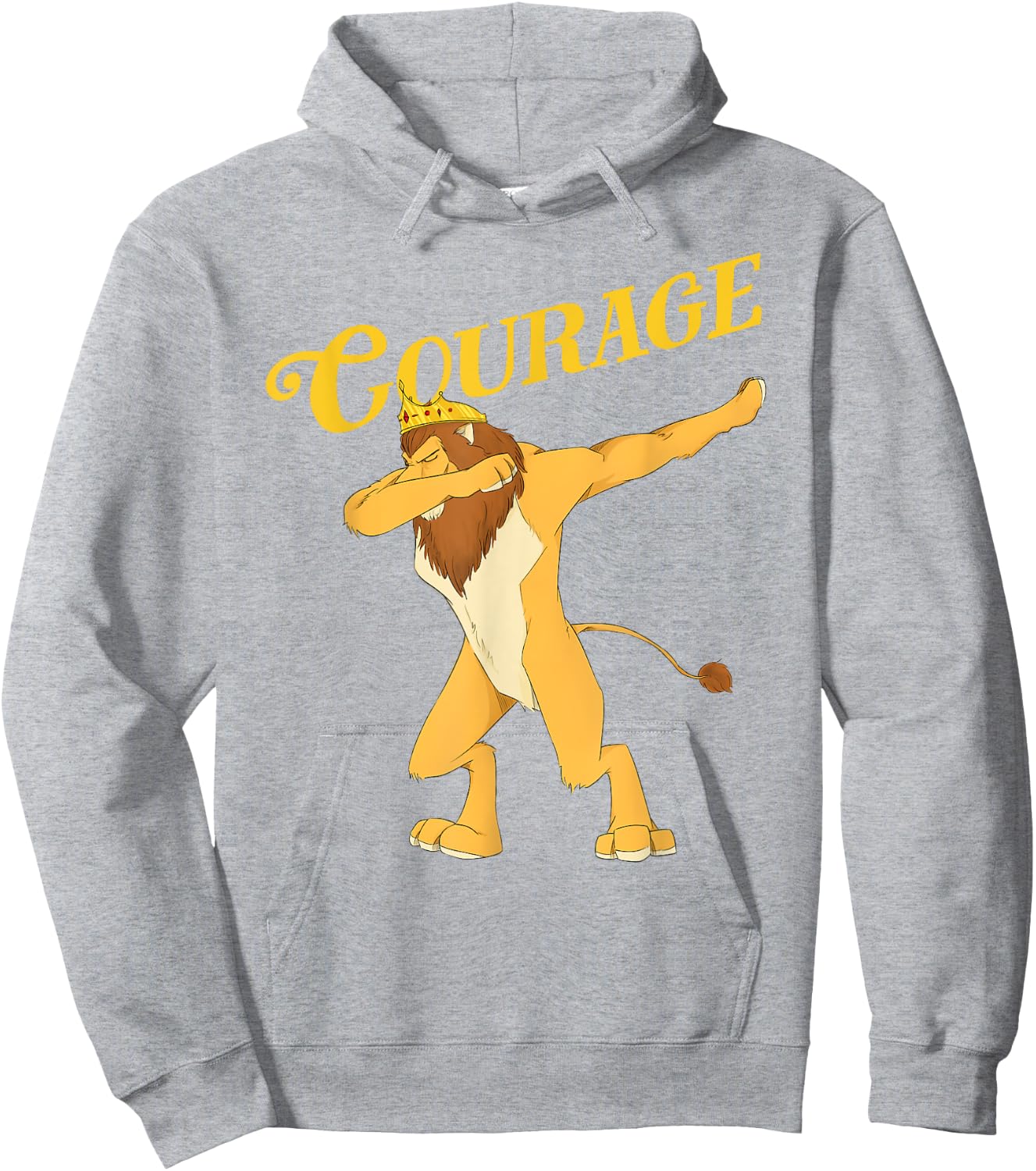Cowardly Lion Dab - The Wizard Of Oz - Courage Hoodie - Hoodie | Ash