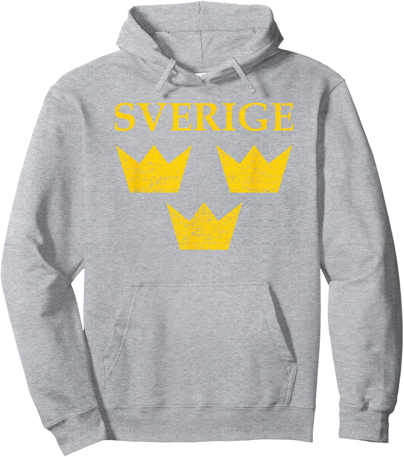 Sverige Sweden Three Crowns Tre Kronor Shirt Hoodie - Hoodie | Ash