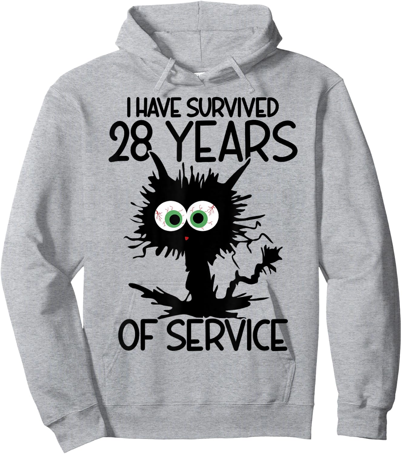 I Have Survived 28 Years Of Of Service Hoodie - Hoodie | Ash