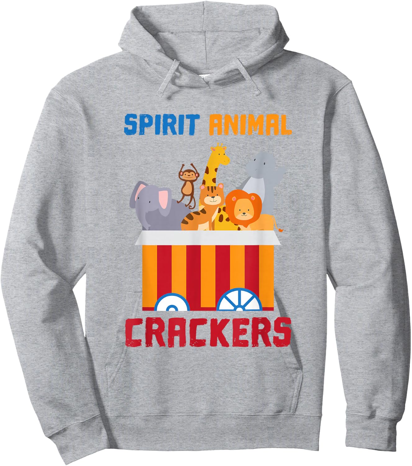 Spirit Animal Crackers | Spirit Animal Shirt Hoodie - Hoodie | Ash