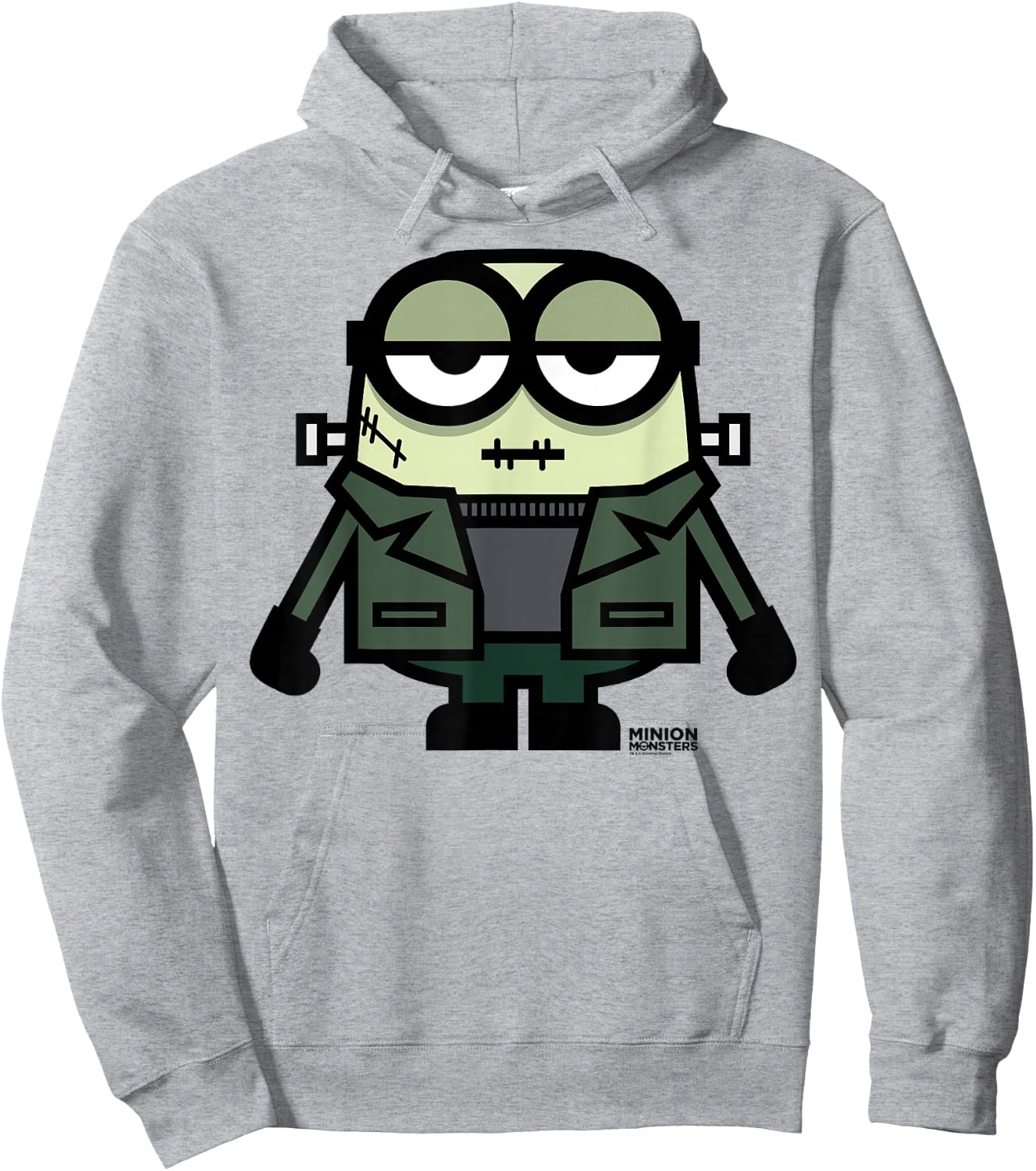 Despicable Me Halloween Franken Monster Graphic Hoodie - Hoodie | Ash