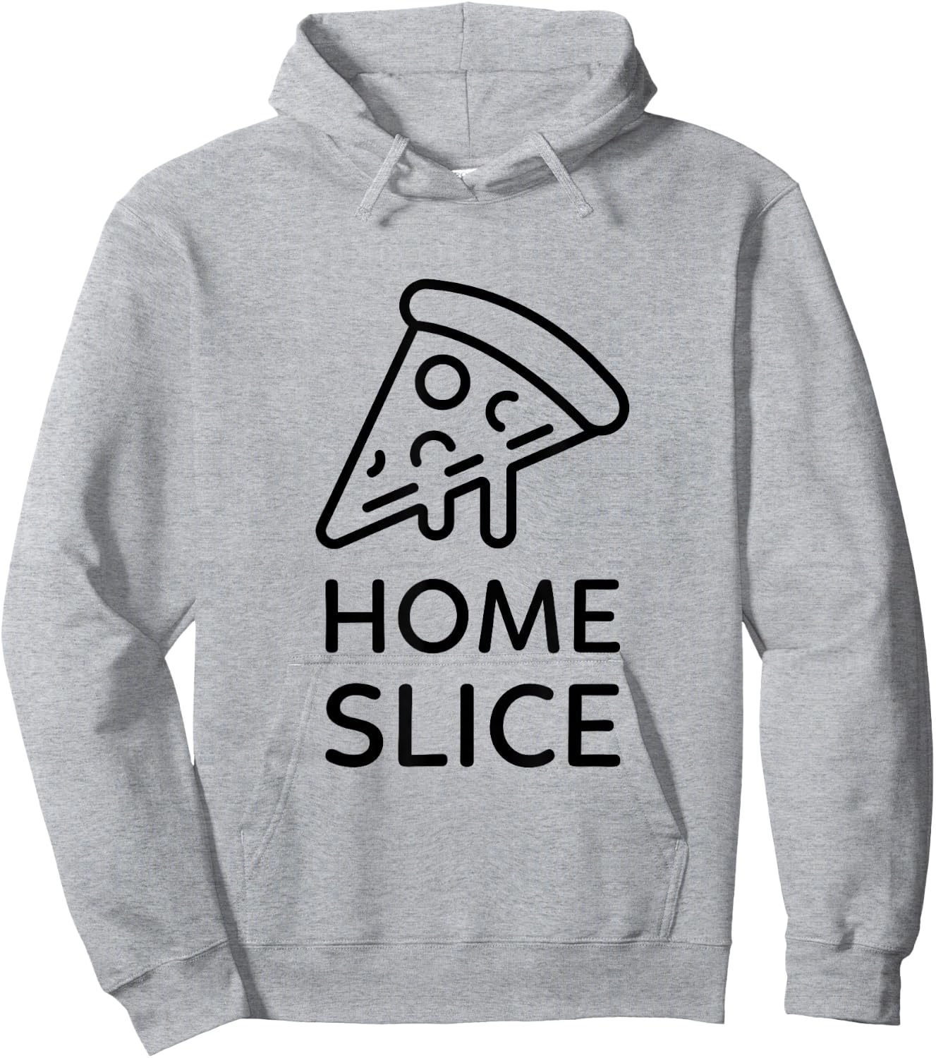 Home Slice Funny Pizza Lover Gift Hoodie - Hoodie | Ash