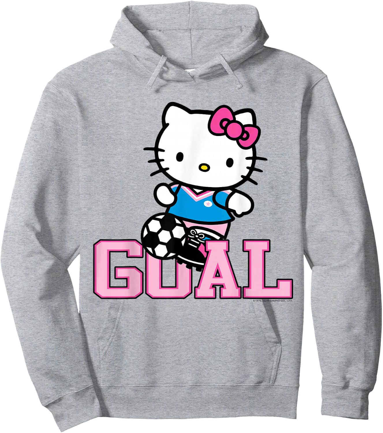 Hello Kitty Soccer Goal Sports Athlete Shirt Hoodie - Hoodie | Ash