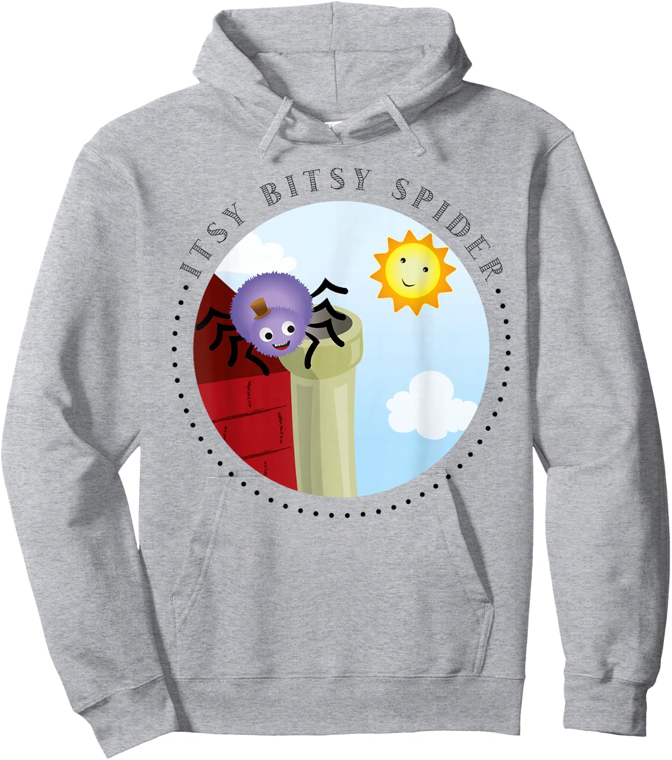 Itsy Bitsy Spider unique Nursery Rhymes Toddler Hoodie - Hoodie | Ash