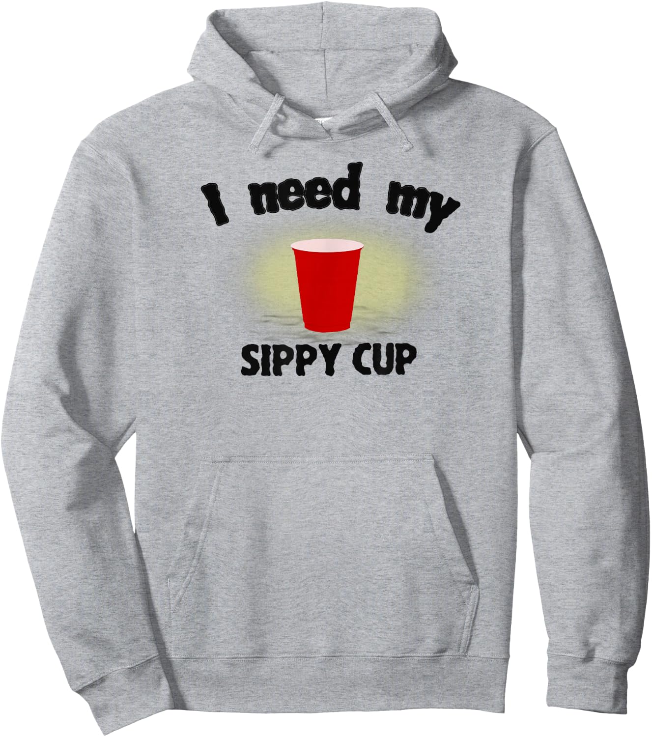 Alcohol Adult Beverage Red Drinking Cup Party Hoodie - Hoodie | Ash