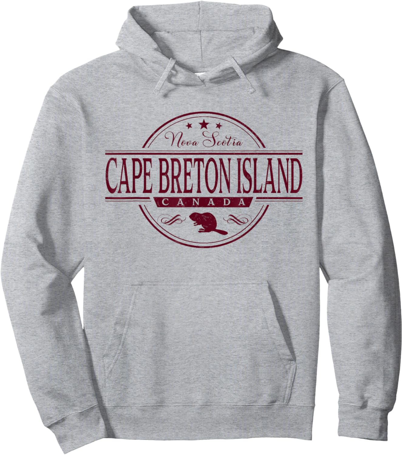 Cape Breton Island Nova Scotia Canada Label Hoodie - Hoodie | Ash
