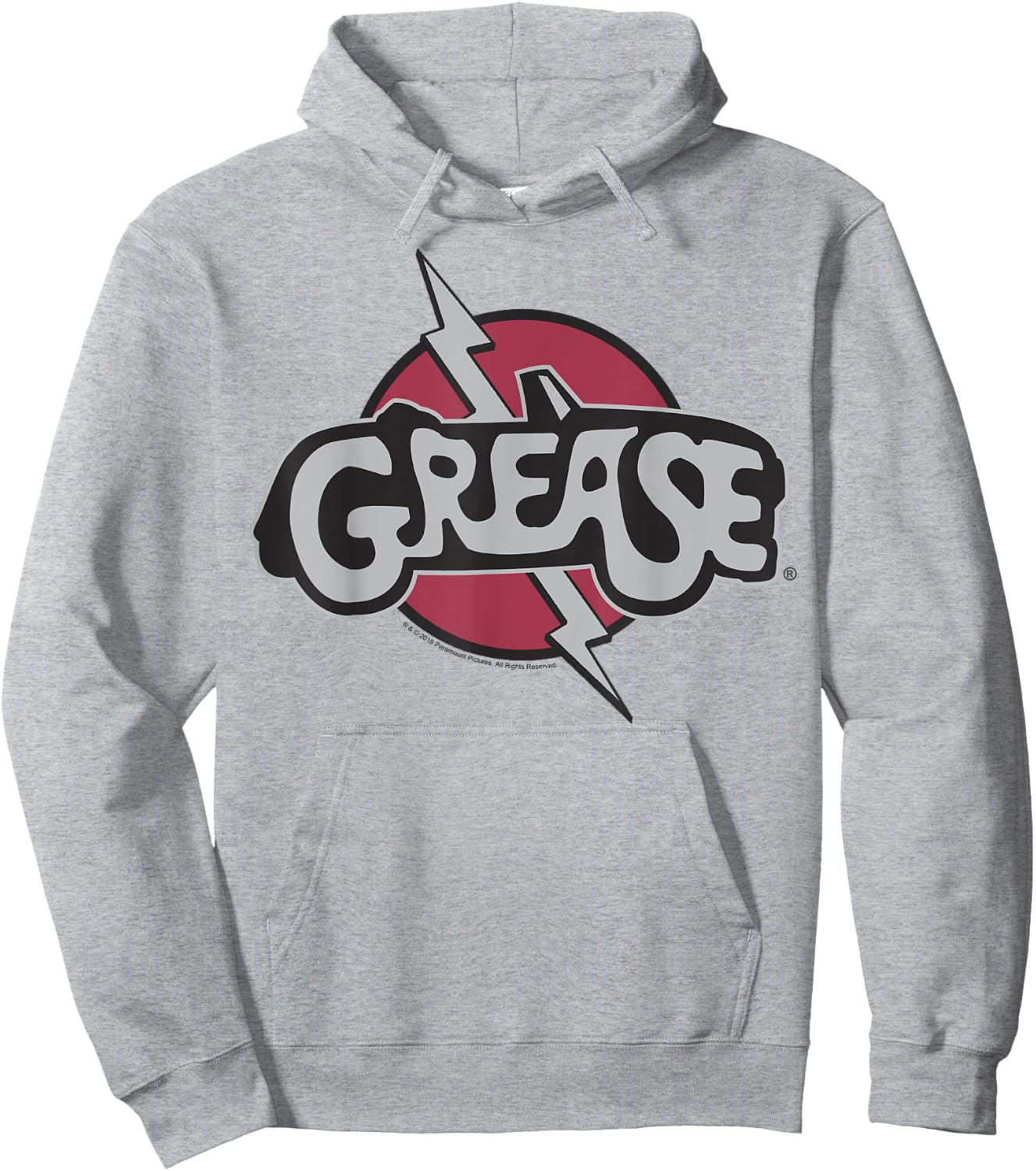 Grease Title Logo Patch Hoodie - Hoodie | Ash