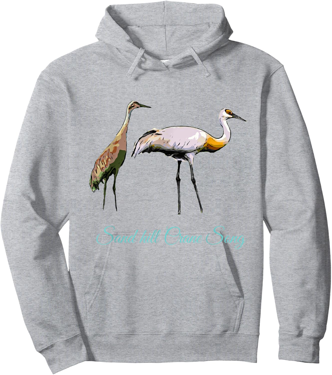Sandhill Crane Dance Hoodie - Hoodie | Ash