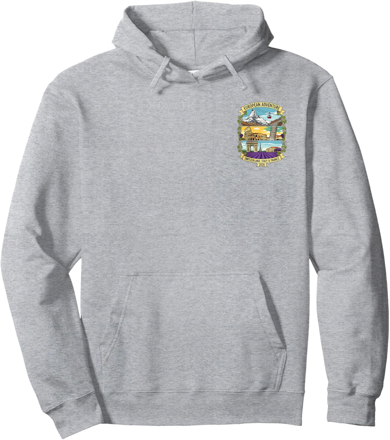 Love Traveling - Europe Hoodie - Hoodie | Ash