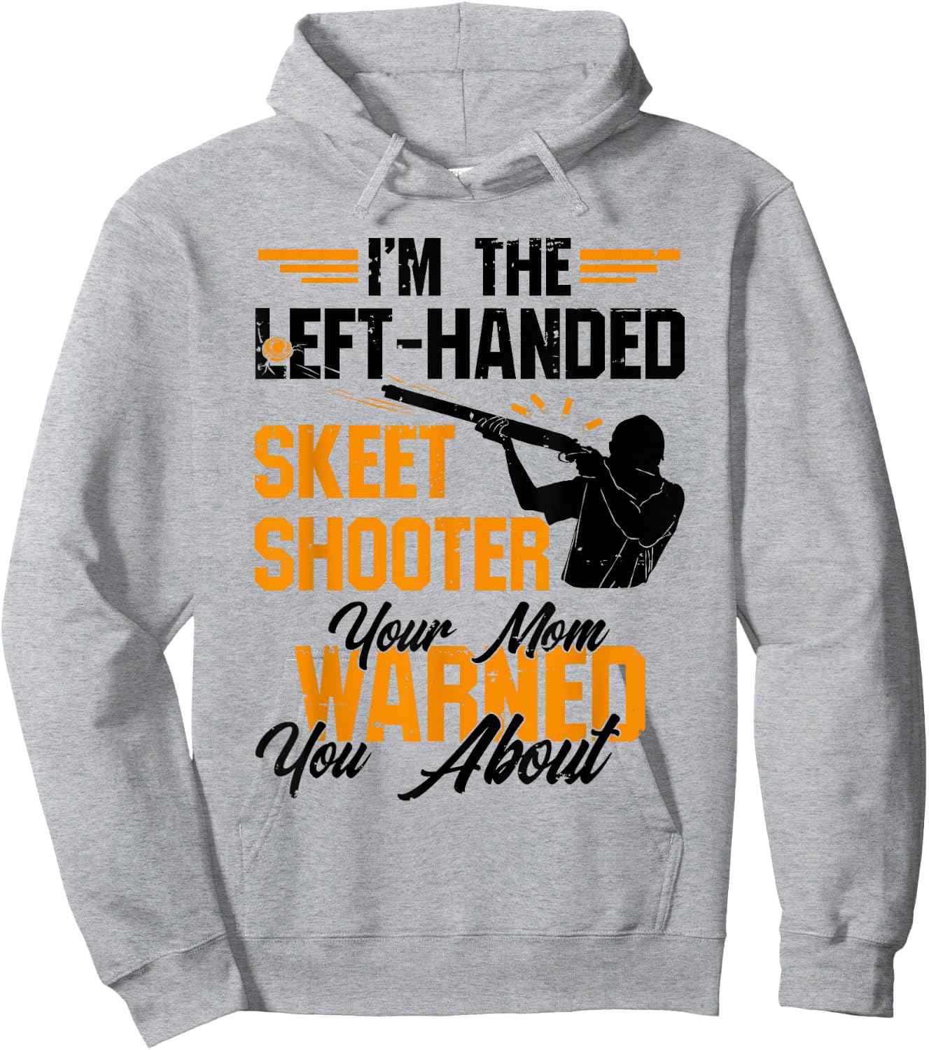 Trap Skeet Shooting - Left Handed Skeet Shooter Hoodie - Hoodie | Ash