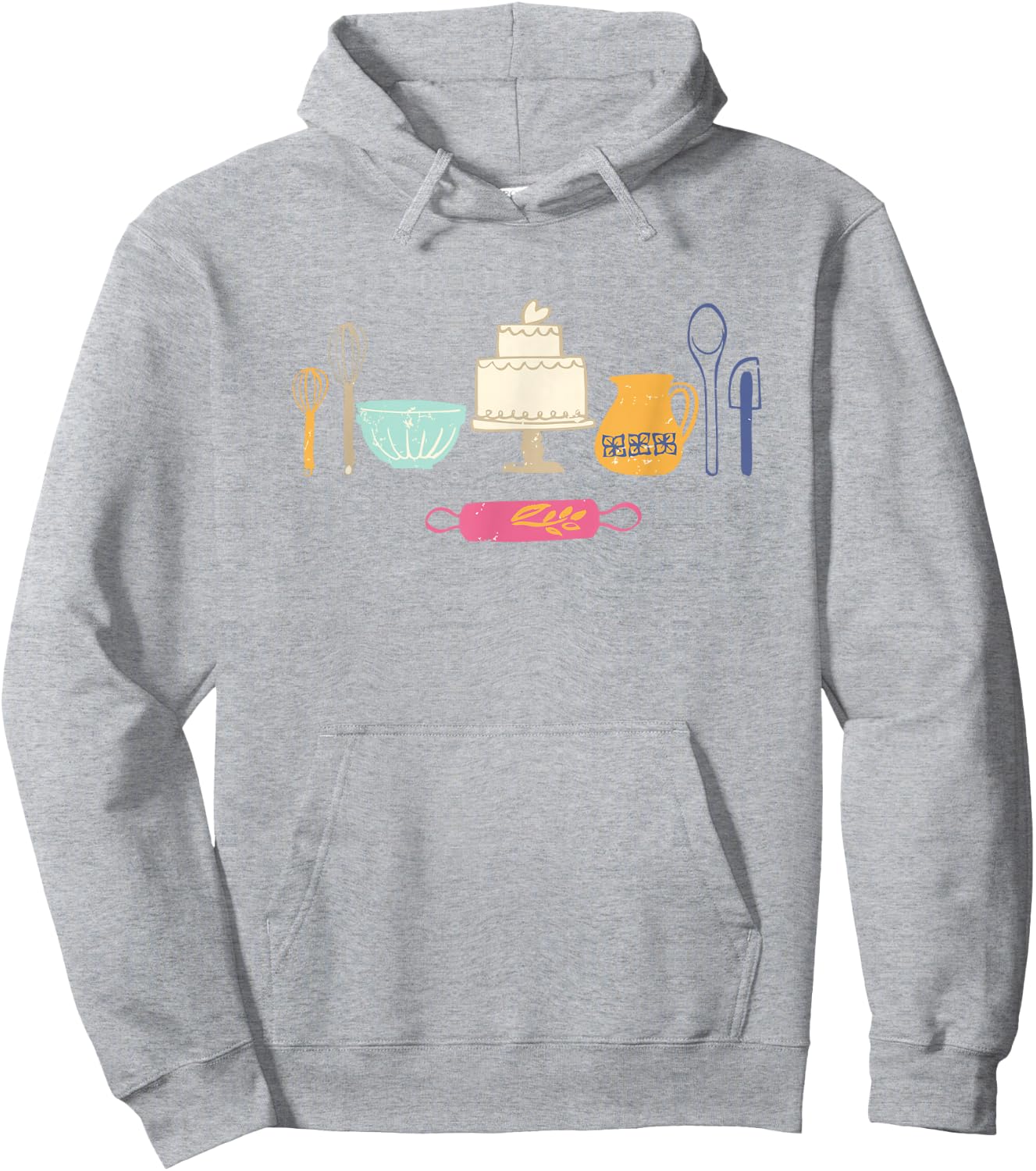 Love Baking Bakers Tools Fun Gift T Shirt, Lt Hoodie - Hoodie | Ash