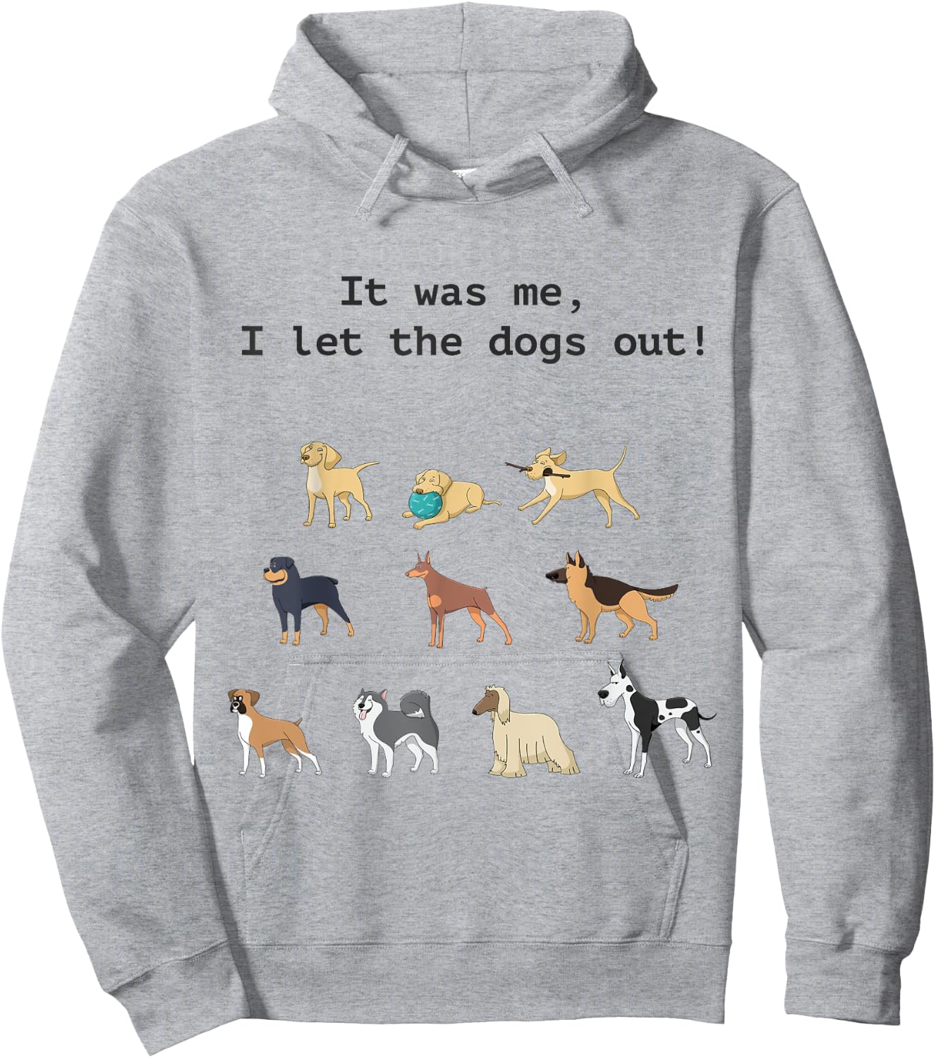 Funny Who Let the Dogs out Hoodie - Hoodie | Ash