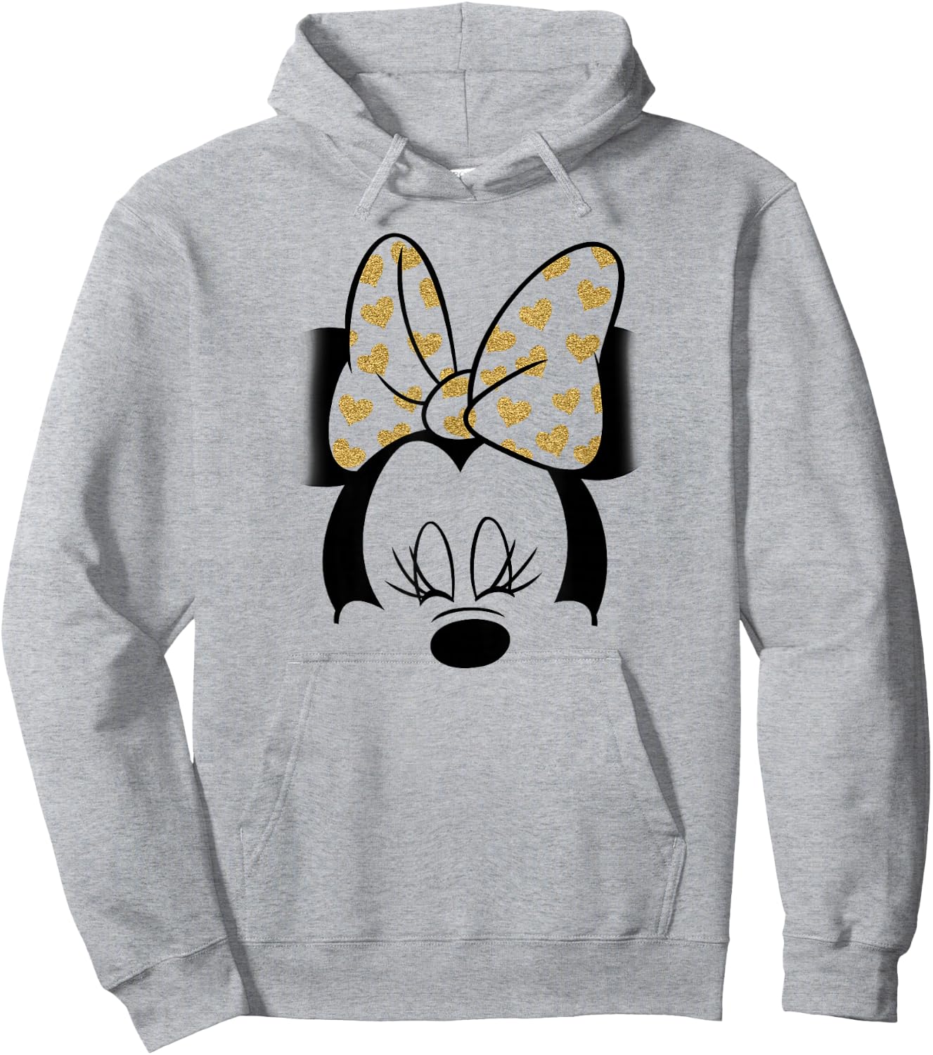 Disney - Minnie Mouse Golden Bow Hoodie - Hoodie | Ash