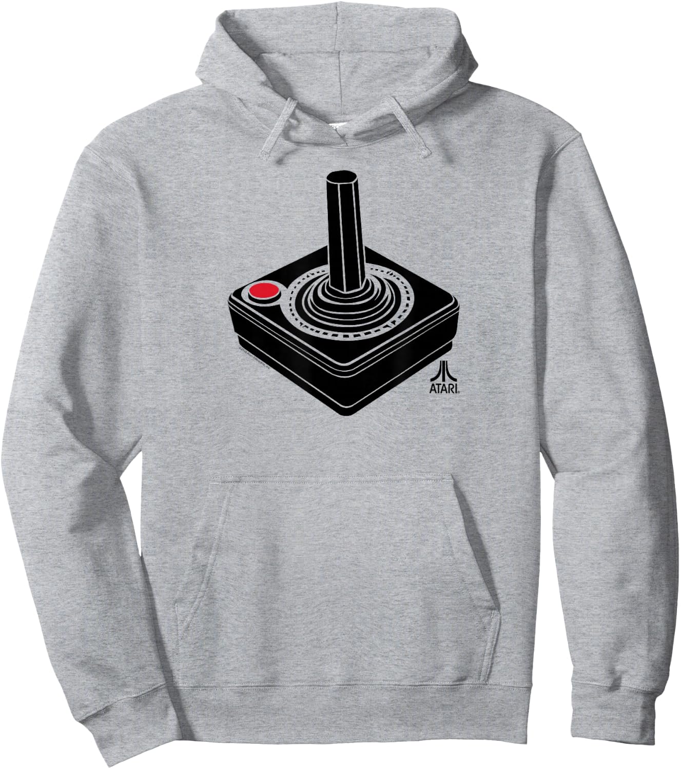 ATARI Oversized Joystick Video Gamer Hoodie - Hoodie | Ash
